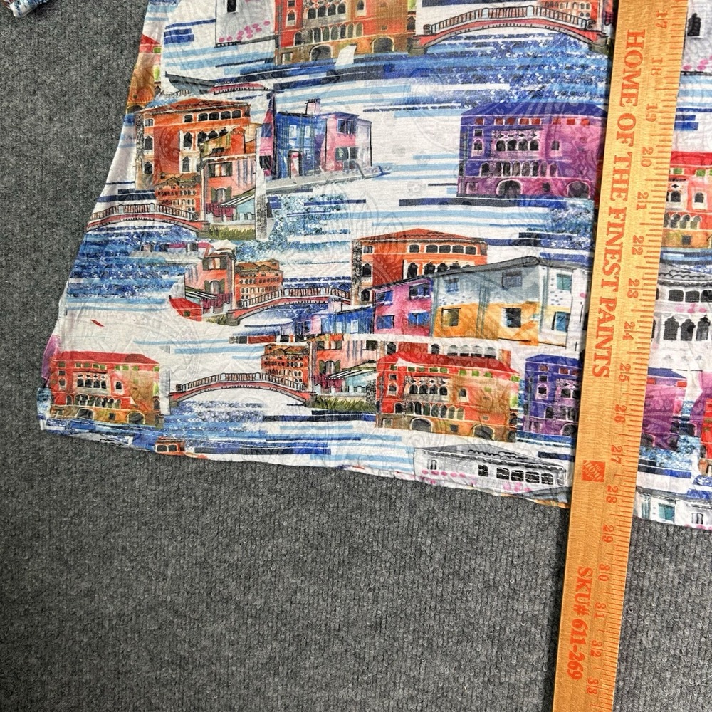 Shana Tunic Top Art To Wear‎ Size Large Artsy Colorful Venice - Picture 6 of 8